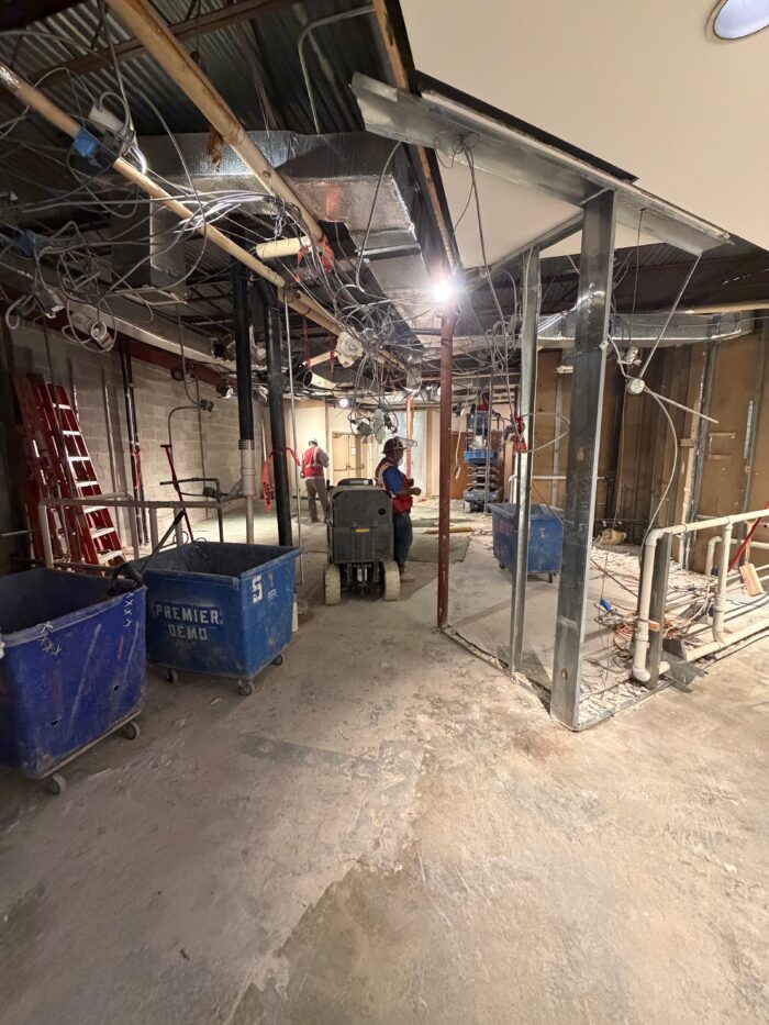 Demolition of the North Lobby continues