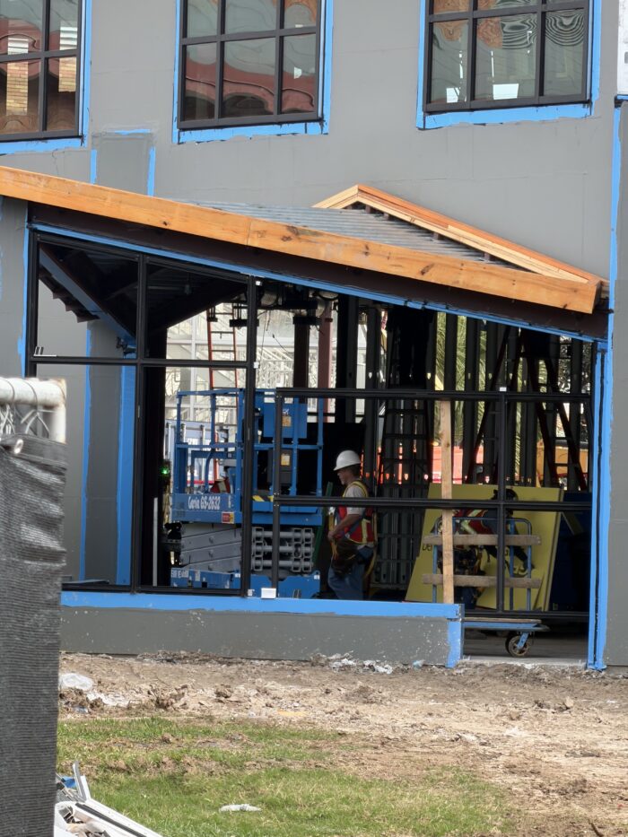 Construction crews are making great progress on the new building.