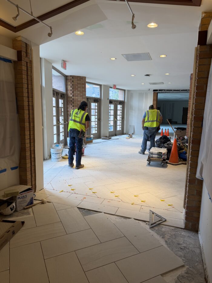 North Lobby progress!