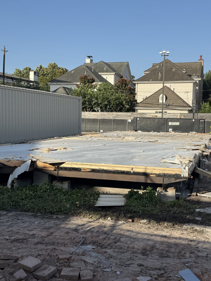 July 16 - Continued demo of the temp cottages