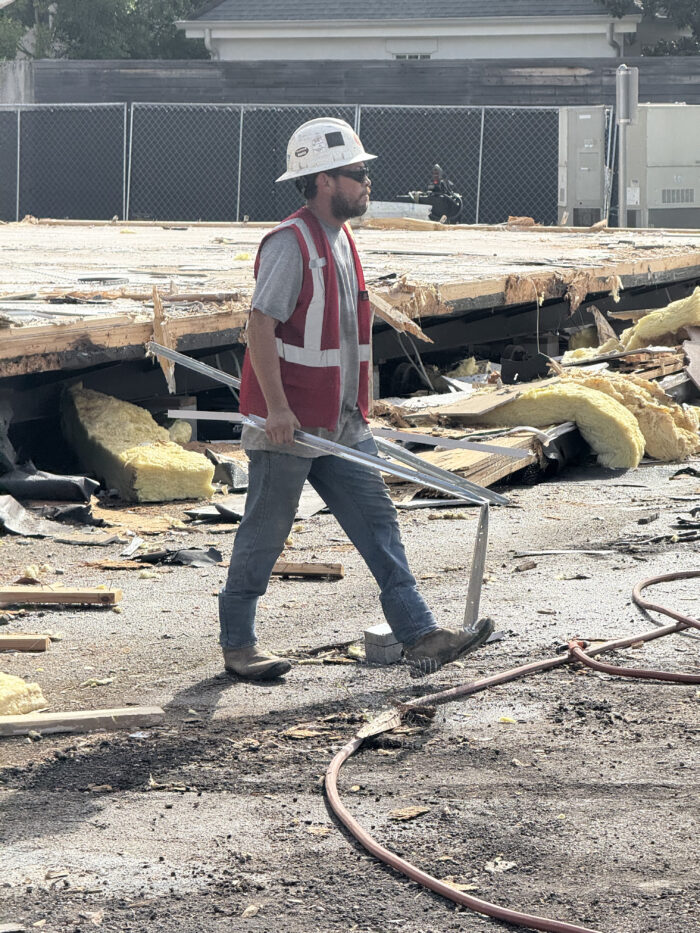 July 17 - Continued demo of the temp cottages