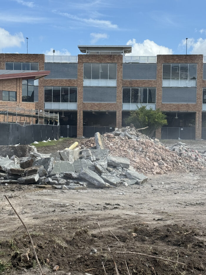July 24 - Concrete and brick debris